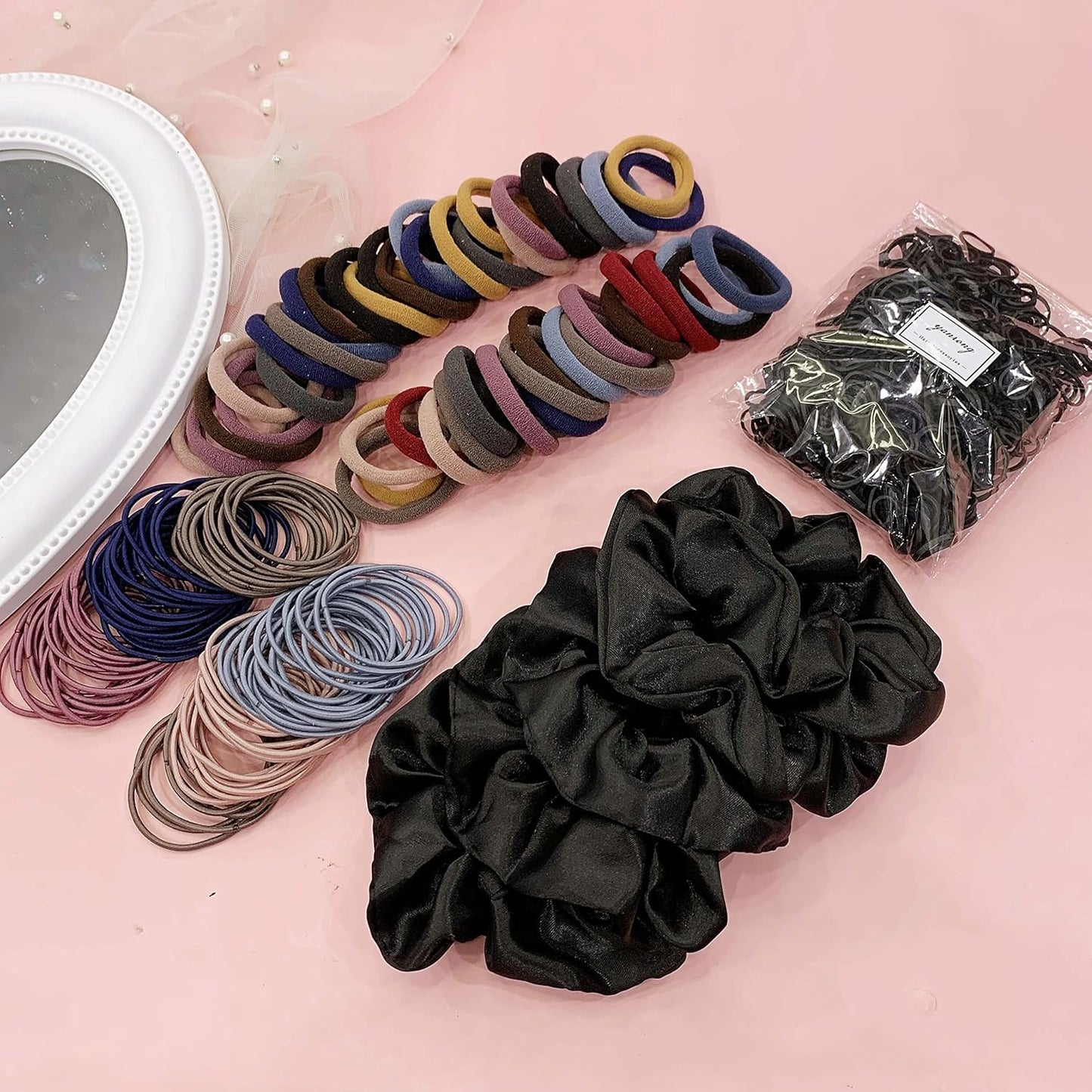 755-Piece Seamless Hair Accessories Set for Thick, Curly Hair by YANRONG
