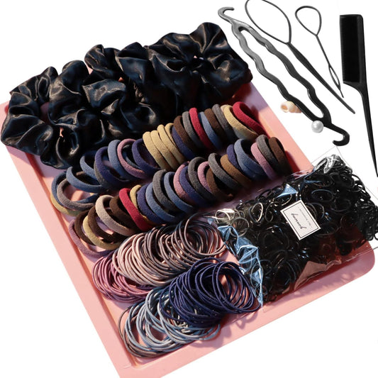 755-Piece Seamless Hair Accessories Set for Thick, Curly Hair by YANRONG